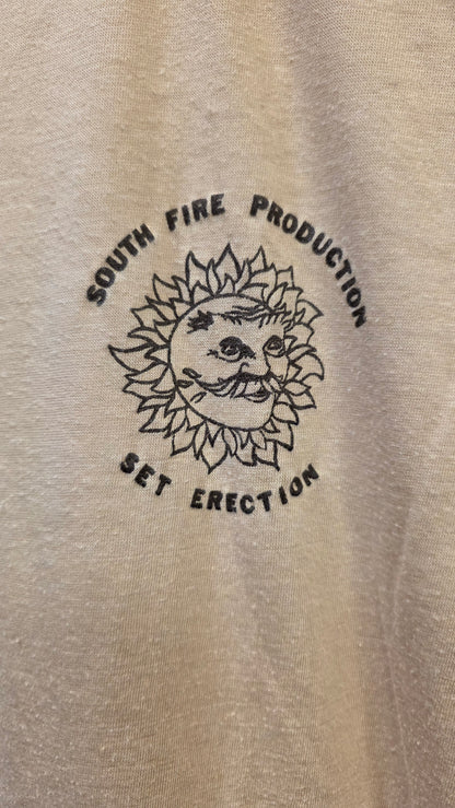 South Fire Production "Set Erection" Crew Tee – Bee Gees, Miami Stadium, October 6, 1979 – DK Collection